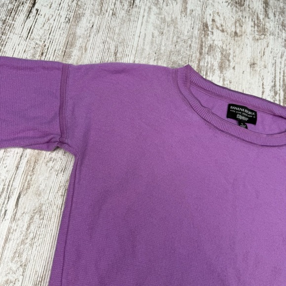 Banana Republic Fine Italian Yarn Filpucci Merino Wool‎ Cashmere Sweater Sz S - Picture 4 of 7